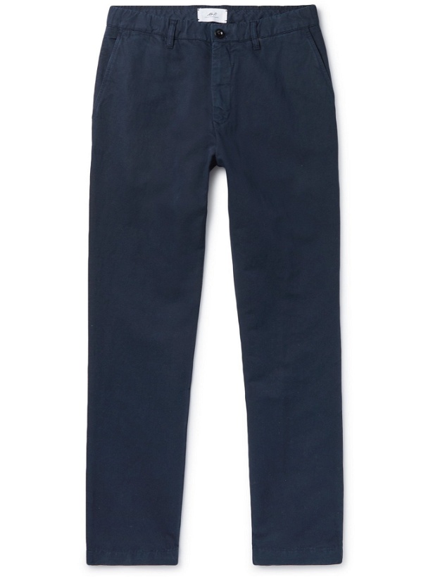 Photo: MR P. - Cotton and Linen-Blend Chinos - Blue - UK/US 30