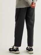 Folk - Signal Tapered Wool-Blend Twill Trousers - Gray
