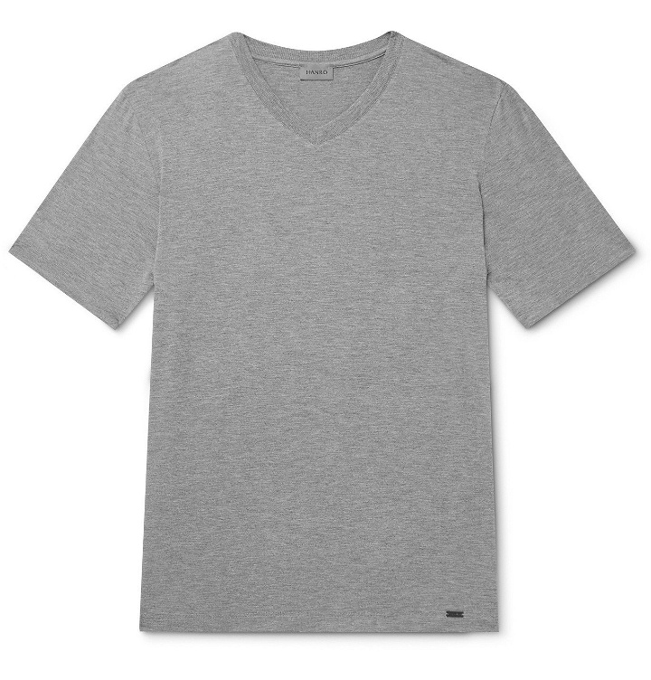Photo: Hanro - Mélange Jersey T-Shirt - Gray