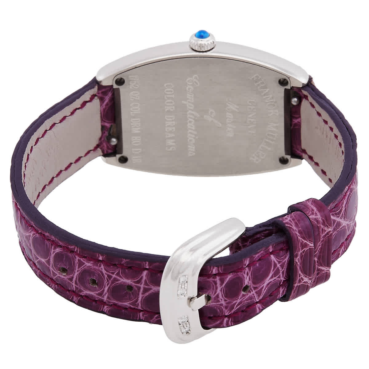 Franck Muller Cintree Curvex Quartz Diamond Silver Dial Unisex