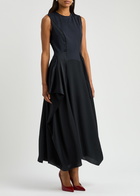 High In Love With Stretch-jersey Maxi Dress Navy