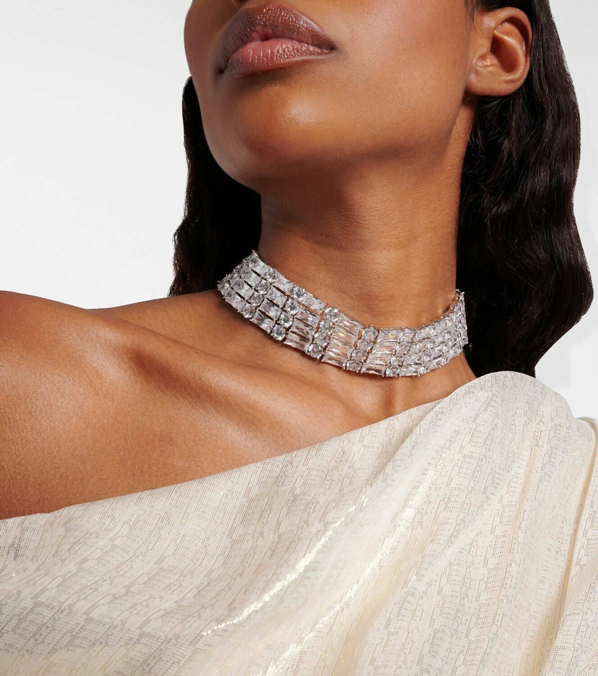 Self-Portrait Crystal-embellished choker