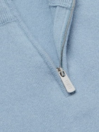 FEDELI - Favonio Slim-Fit Cashmere Half-Zip Sweater - Blue