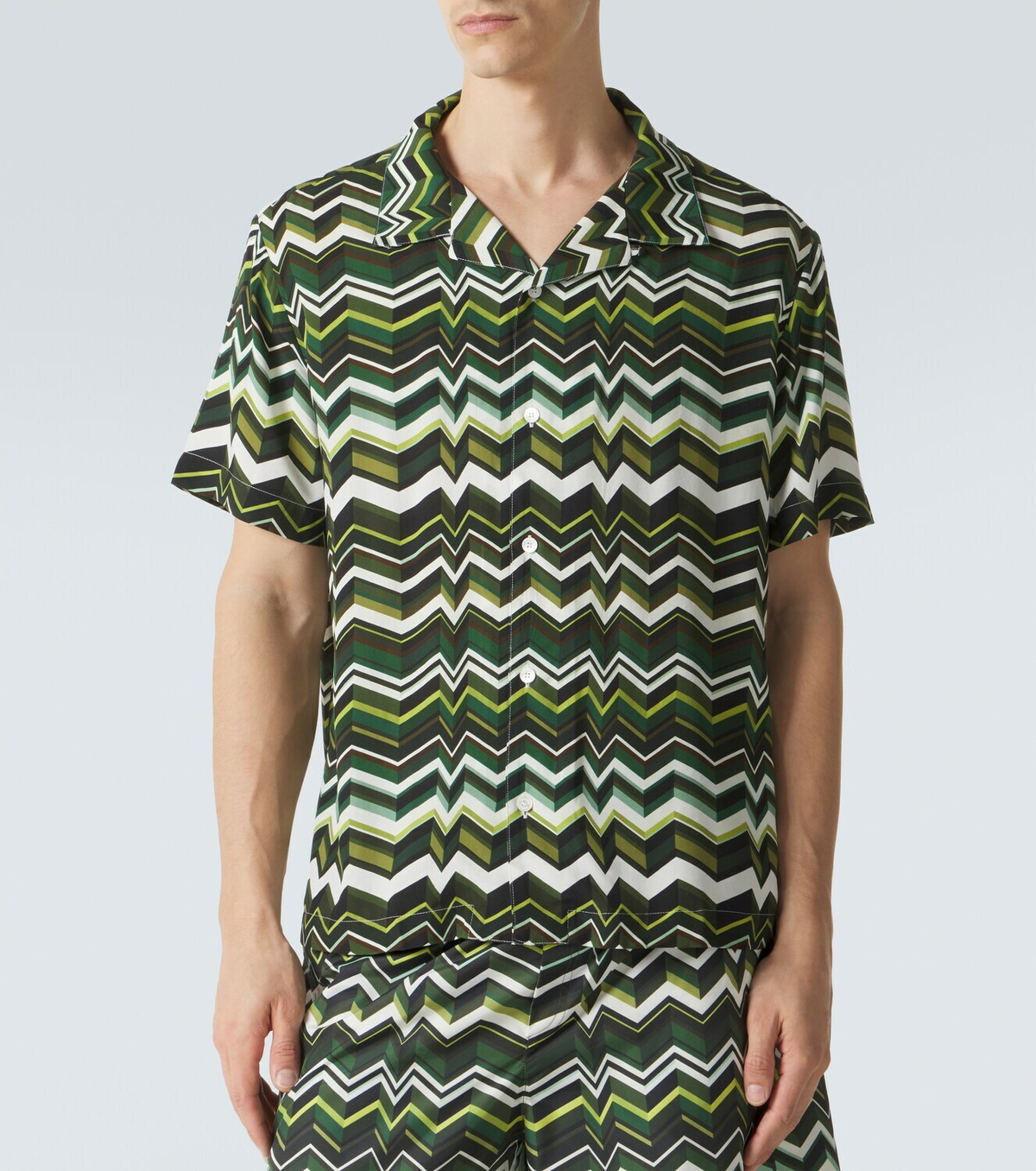 Missoni Zig Zag bowling shirt