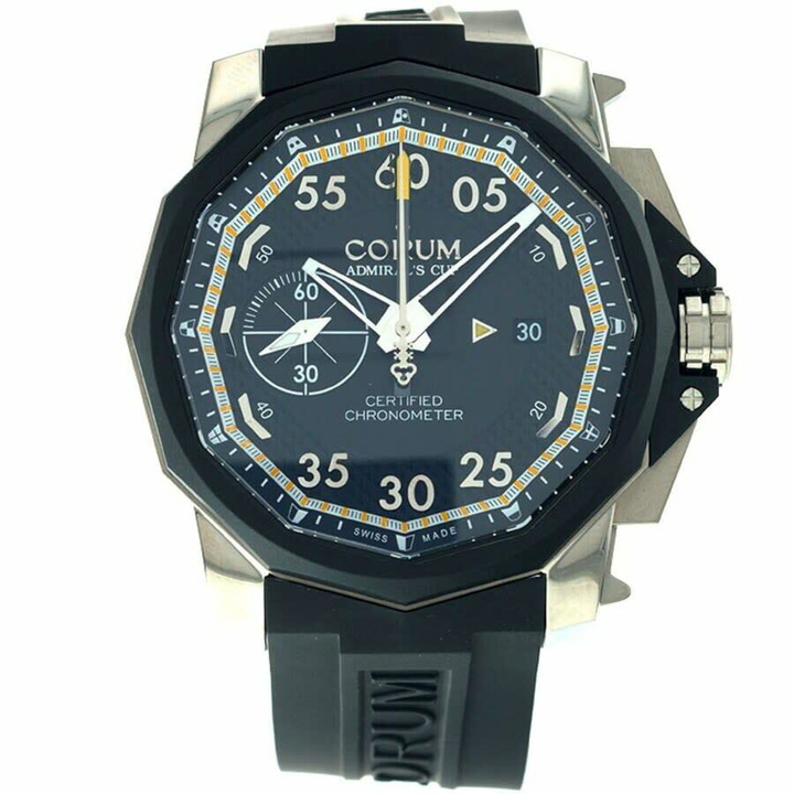 Photo: Corum Admiral'S Cup Seafender 44 Chrono-Centro Chronograph Automatic Black Dial Mens Watch A960/00993