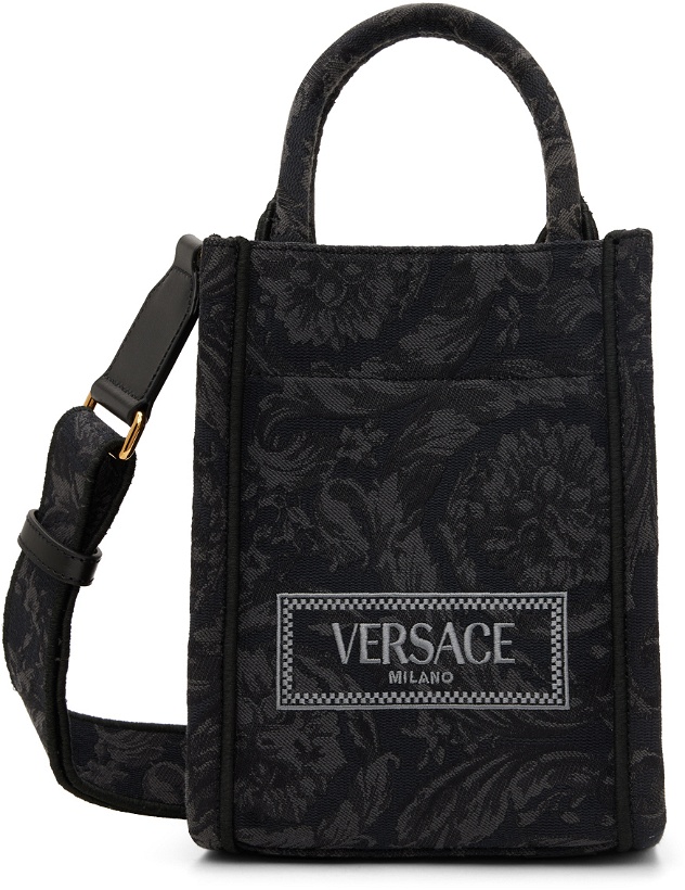 Photo: Versace Black Barocco Athena Mini Tote