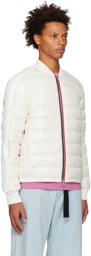 Moncler White Arroux Down Jacket