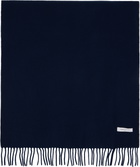 Maison Kitsuné Navy Fox Head Scarf