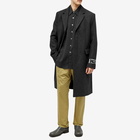 Acne Studios Men's Orkar Classic Melange Wool Coat in Dark Grey Melange