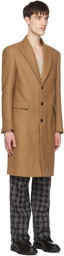 AMIRI Brown Single Breasted Lapel Coat