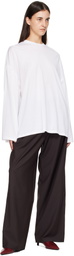 The Frankie Shop White Rio Oversized Sleeve T-shirt