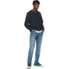 Levis Made and Crafted Blue Heather Crewneck Sweatshirt