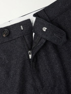 Brunello Cucinelli - Tapered Virgin Wool Cargo Trousers - Gray