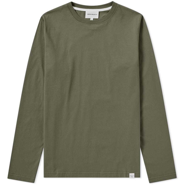 Photo: Norse Projects Long Sleeve Niels Standard Tee Green