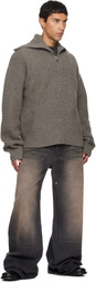 EGONlab Black & Brown Baggy Jeans