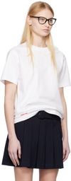 SHUSHU/TONG White Beaded Floral T-shirt
