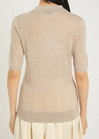 Gabriela Hearst Frank Cashmere and Silk-blend Polo Beige