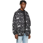 Balenciaga Black and White BB Double Sleeve Jacket