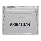 Axel Arigato Silver Est 14 Signature Card Holder