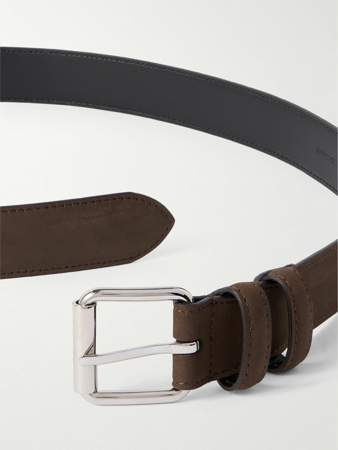 A.P.C. - 2.5cm Nubuck Belt - Brown