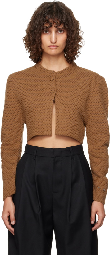 Photo: ADER error Brown Cropped Cardigan