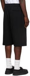 Jil Sander Black Terry Logo Shorts