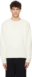 COMMAS Off-White Cotton Cashmere Sweater