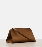 The Row Peggy leather clutch