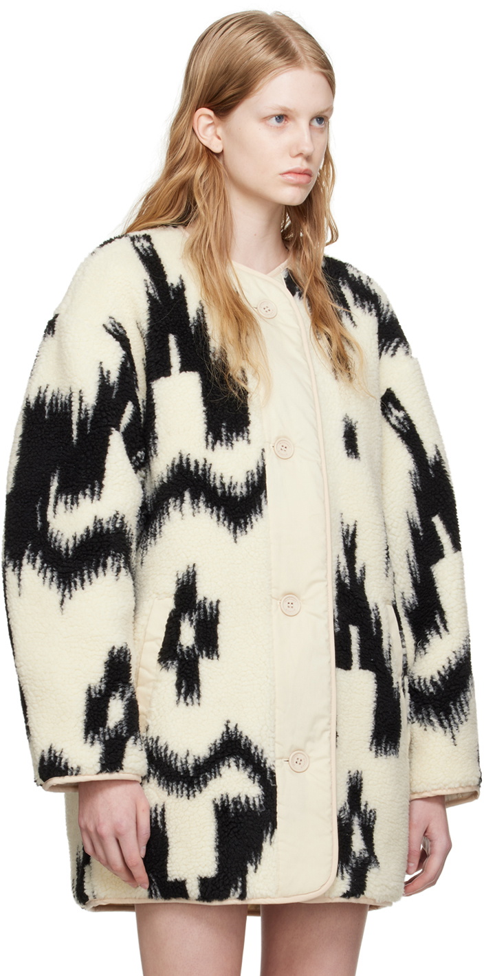Isabel Marant Etoile Black & Off-White Himemma Reversible Jacket