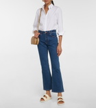 See By Chloe - Mid-rise flared cropped jeans