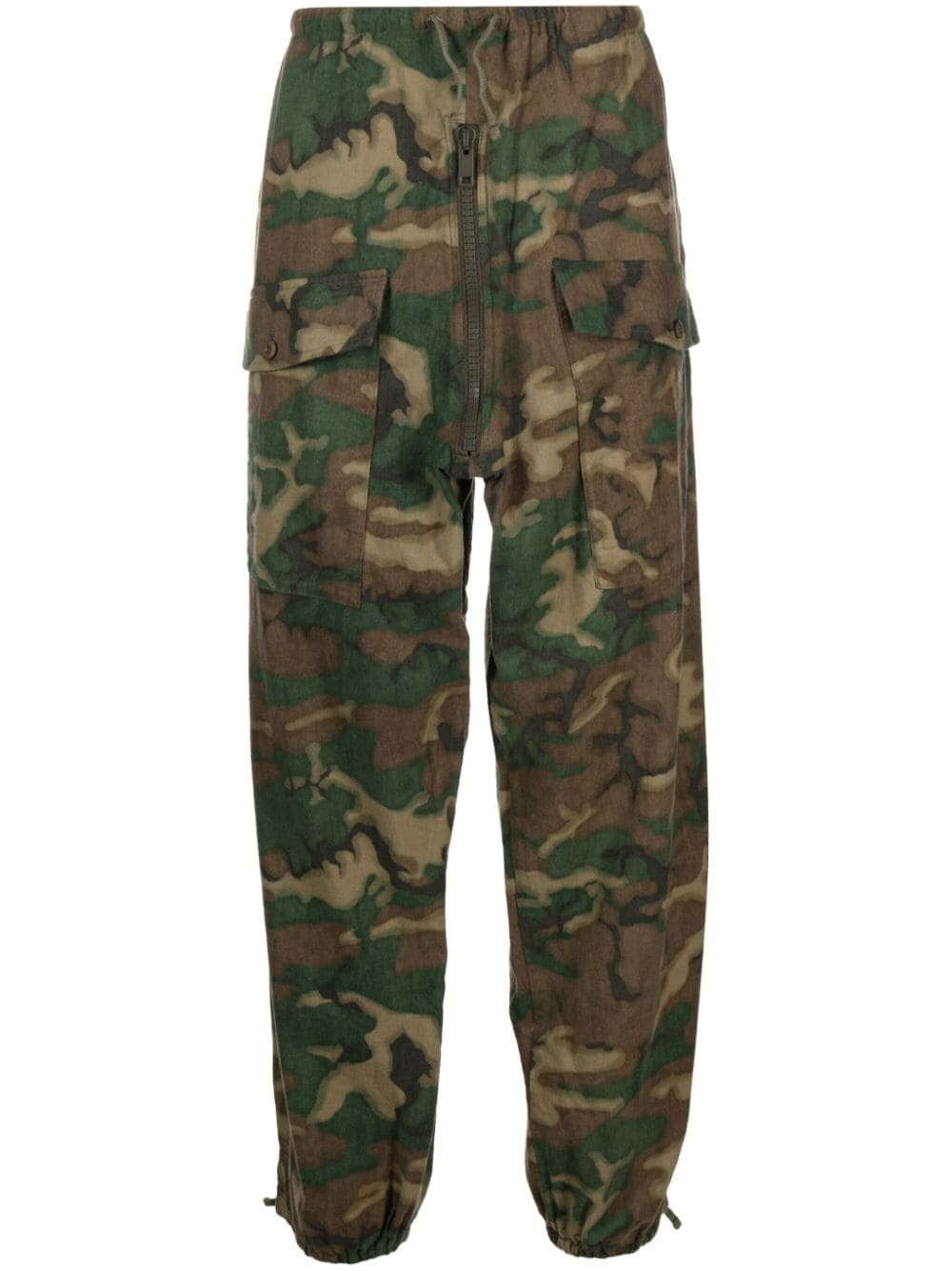 GIVENCHY - Camou Print Cotton Trousers