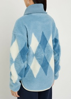 Varley Franca Diamond Sherpa Jacket Light Blue