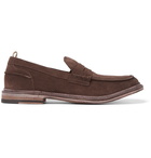 Officine Creative - Durham Suede Penny Loafers - Men - Brown