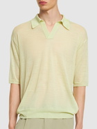 AURALEE Wool & Silk Knit S/s Polo