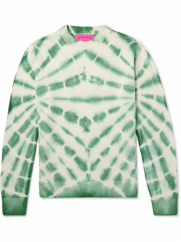 Photo: The Elder Statesman - Web Flare Tie-Dyed Cashmere Sweater - Green