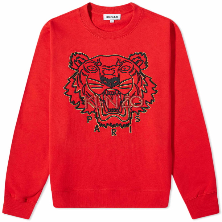 Photo: Kenzo Men's CNY Year of The Tiger Crew Sweat in Medium Red
