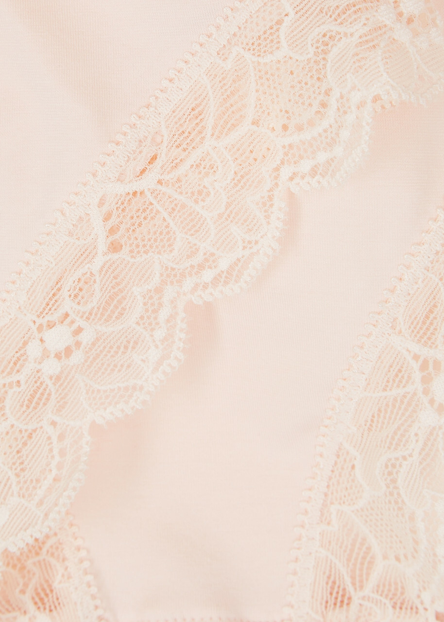 Hanro Nude Lace-trimmed Briefs