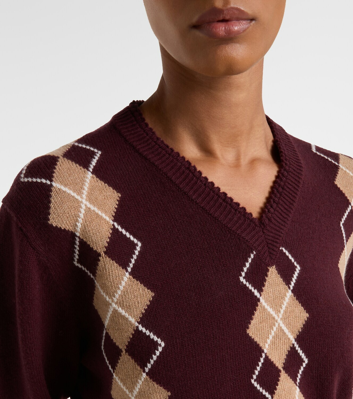 Chloé Argyle wool and cashmere sweater