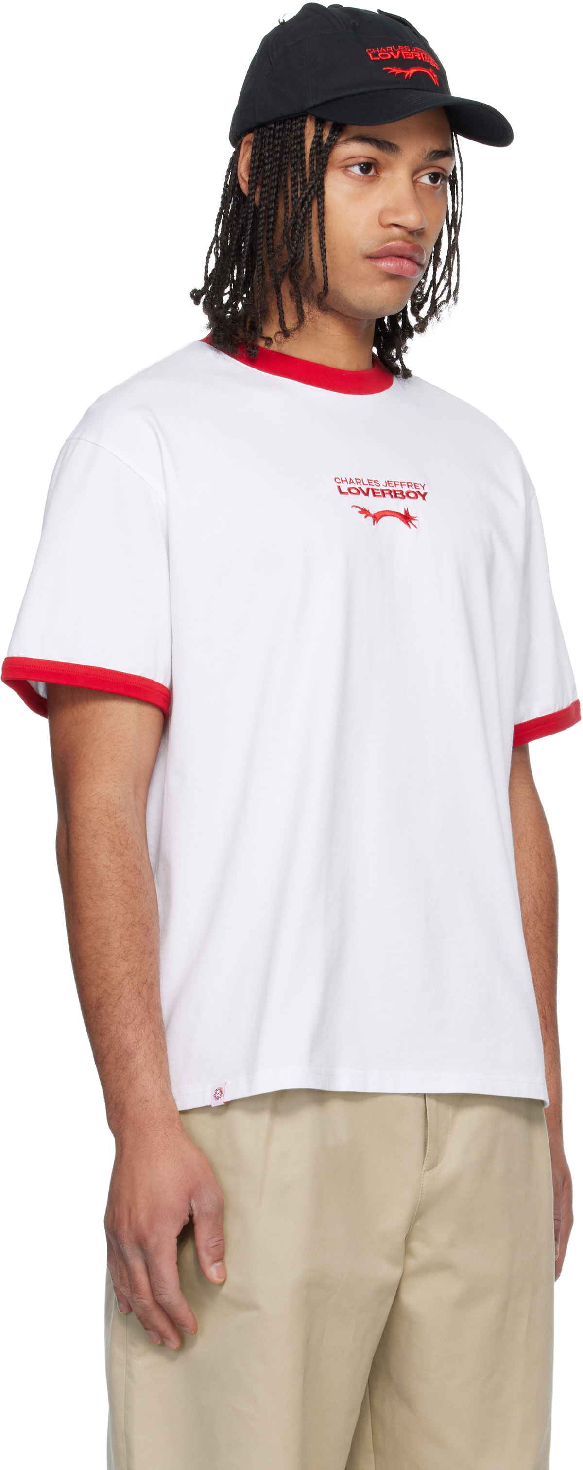 Charles Jeffrey LOVERBOY White Logo T-shirt