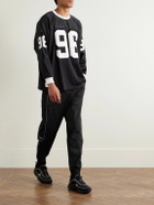 Nike - Solo Swoosh Logo-Embroidered Nylon Track Pants - Black