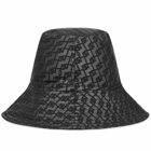 3.Paradis Men's Monogram Reversible Bucket Hat in Black