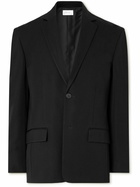The Row - Eligio Grain de Poudre Wool Blazer - Black
