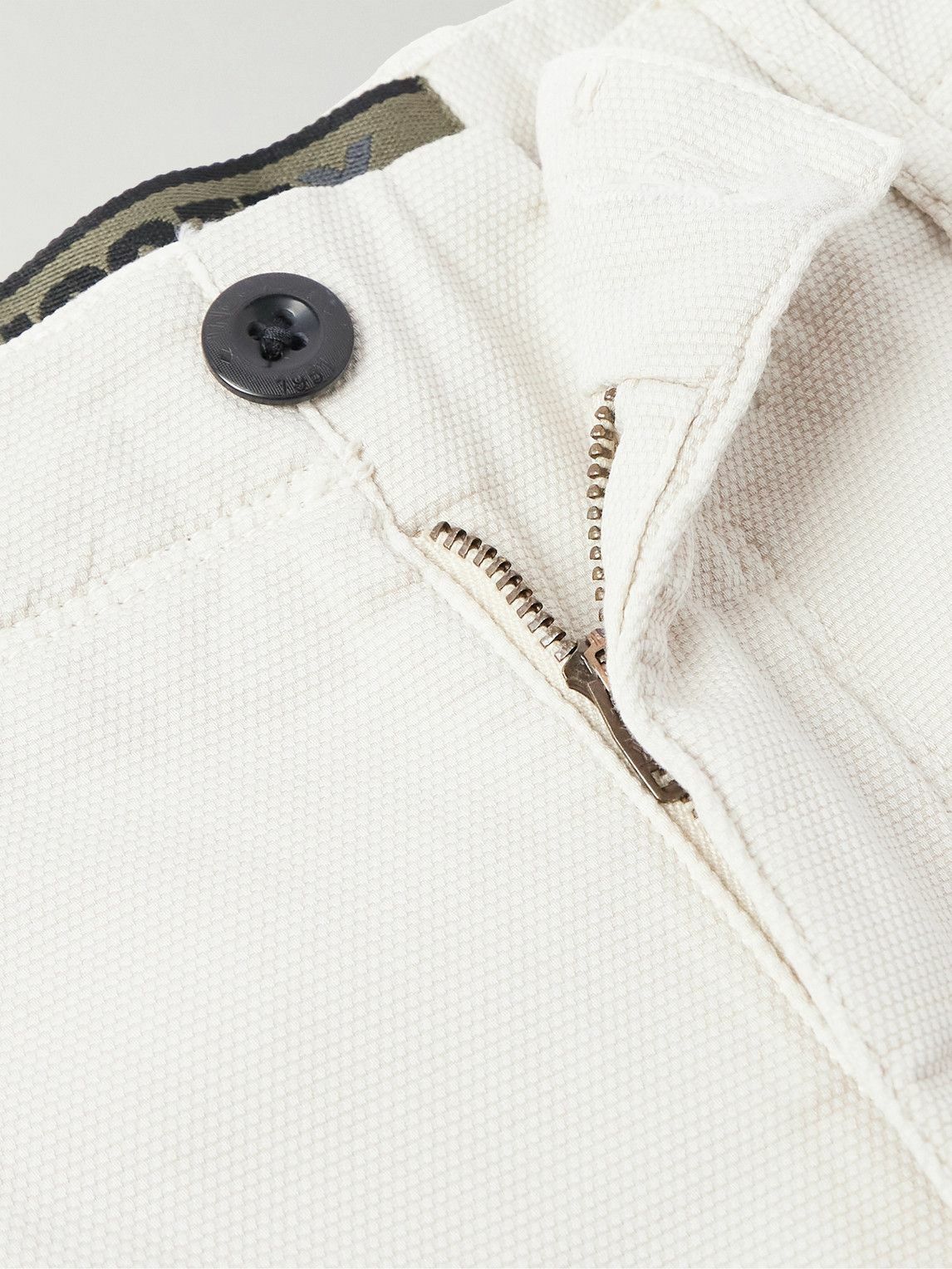 Incotex - Straight-Leg Textured Cotton-Blend Cargo Shorts - Neutrals