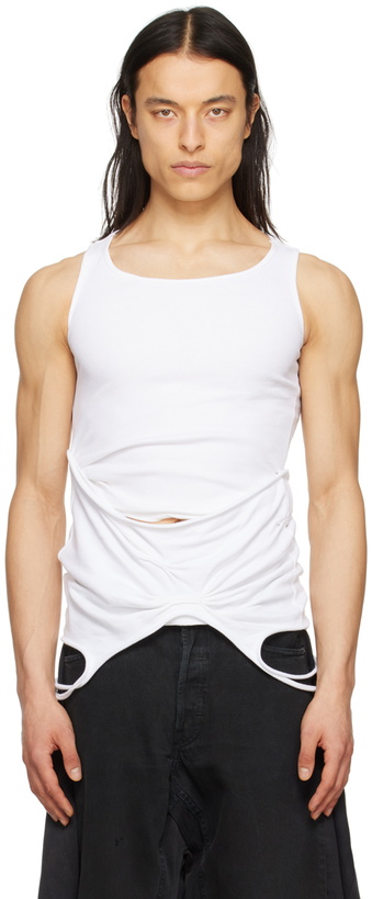 Photo: Mainline:RUS/Fr.CA/DE White Ean Tank Top