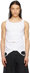 Mainline:RUS/Fr.CA/DE White Ean Tank Top