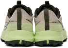Saucony Beige & Green Peregrine 13 GTX Sneakers