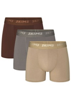 Skims Stretch-cotton Boxer Briefs set of Three Multicoloured 1