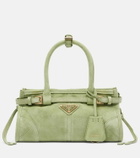 Prada Prada Bonnie Mini suede top-handle bag