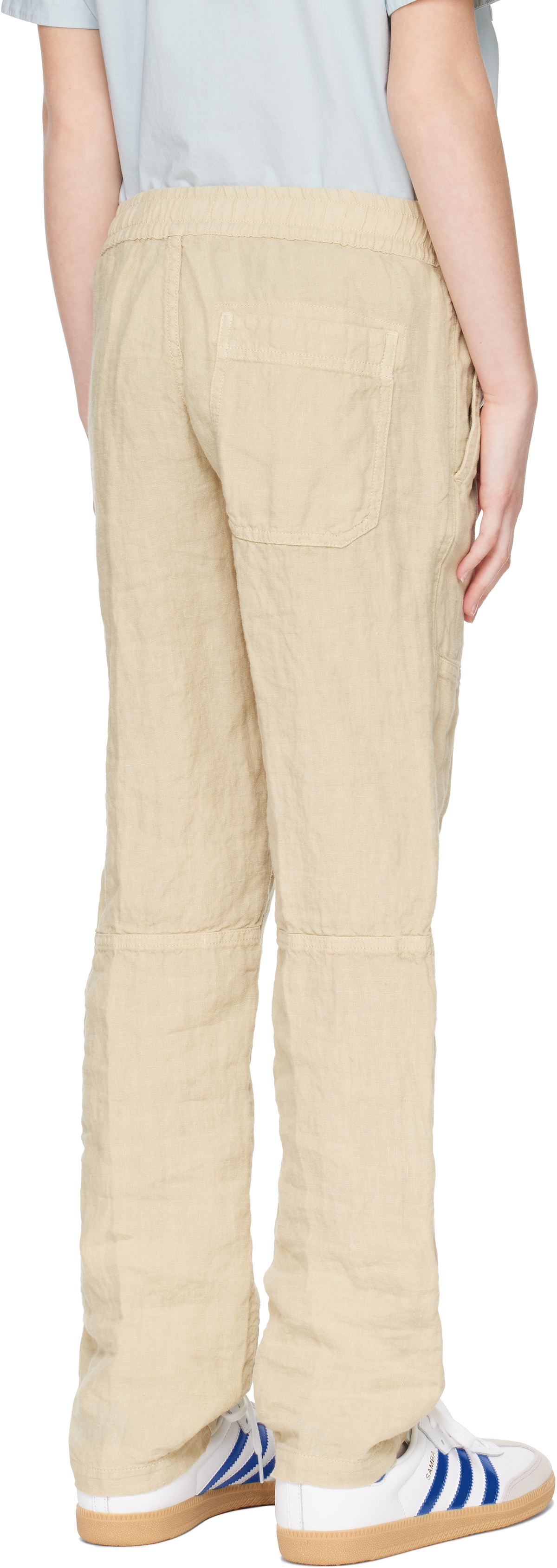 Stone Island Junior Kids Beige 3100002 Linen Trousers