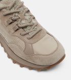 Brunello Cucinelli Shearling-trimmed sneakers